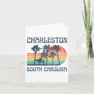 Charleston South Carolina Beach Summer Vacation Vi Card