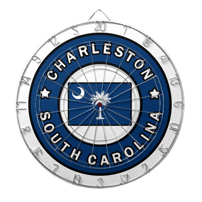 Charleston South Carolina Dartboard (Front)