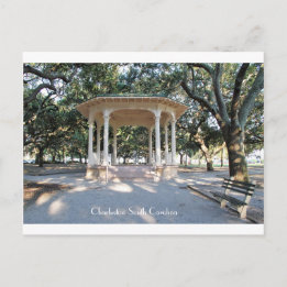 Charleston South Carolina, Gazebo, Battery Postcard