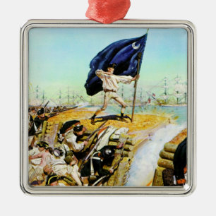 Charleston, South Carolina June 1776 Metal Tree Decoration