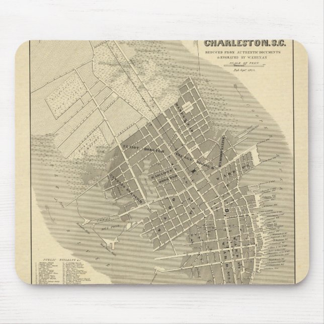 Charleston, South Carolina Mouse Pad (Front)