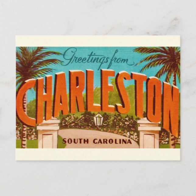  Charleston South Carolina Postcard (Front)