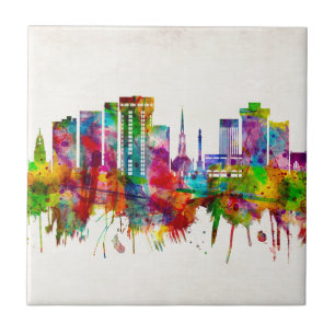 Charleston South Carolina Skyline Tile