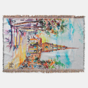 Charleston South Carolina Throw Blanket