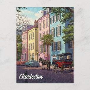 Charleston South Carolina Travel Postcard