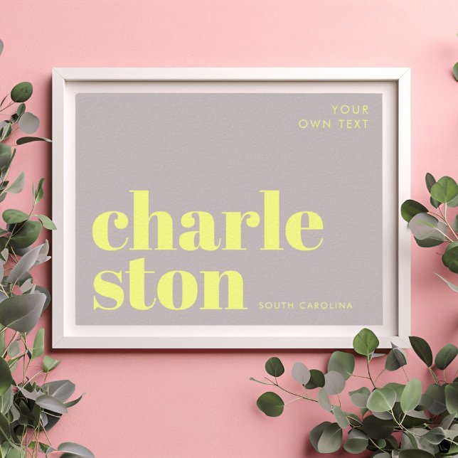 Charleston South Carolina typography Poster (Creator Uploaded)