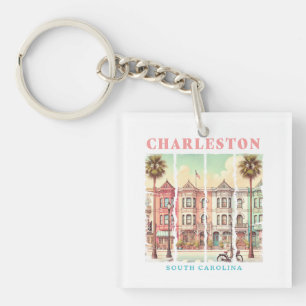 Charleston, South Carolina – Vintage King Street Key Ring