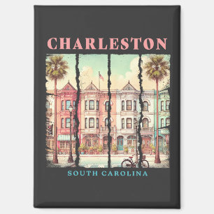 Charleston, South Carolina – Vintage King Street Magnet
