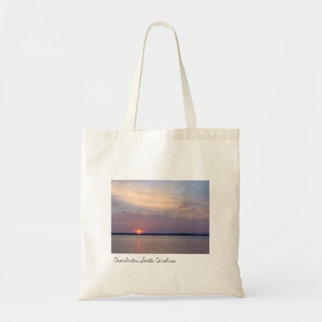 Charleston Sunset Tote Bag (Front)