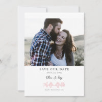 Charleston Toile Skyline in Pink Save the Date