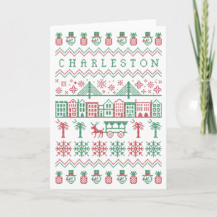 Charleston Ugly Sweater Holiday Print