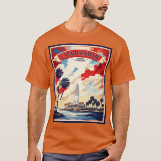 Charleston United States of America Tourism Vintag T-Shirt