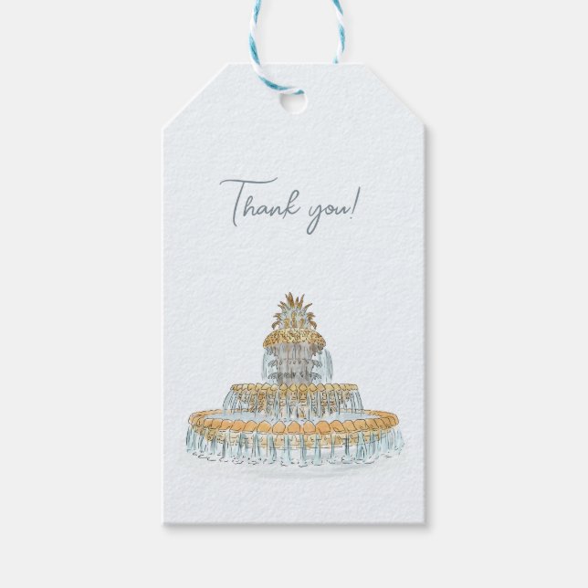 Charleston Wedding  Gift Tags (Front)