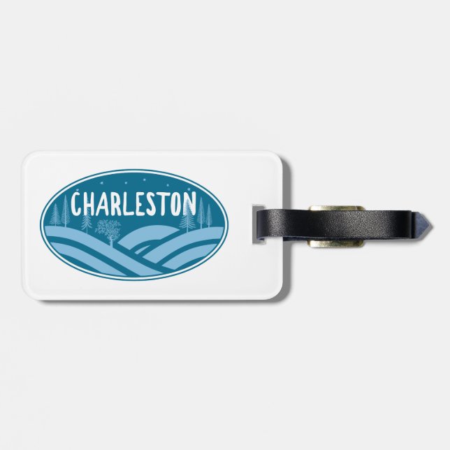 Charleston West Virginia Outdoors Luggage Tag (Back Horizontal)