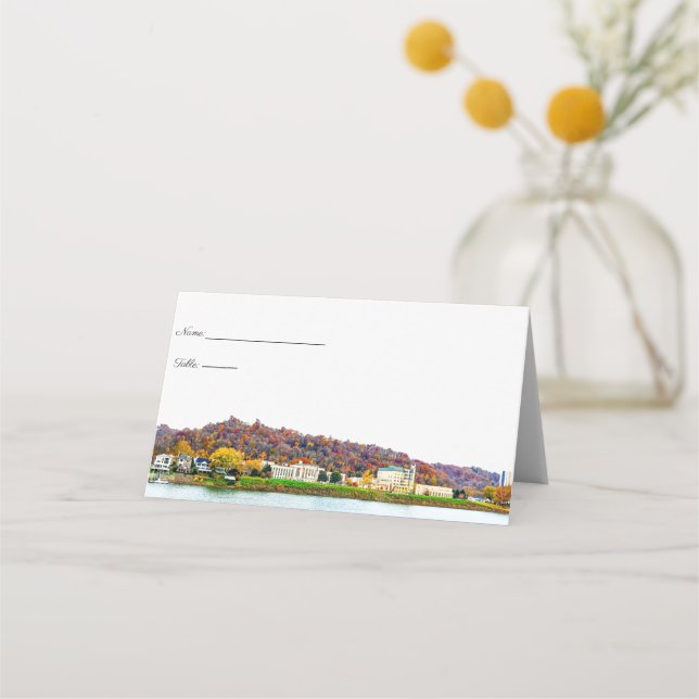 Charleston West Virginia Place Card (Front)