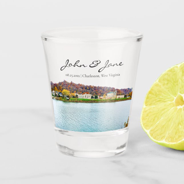 Charleston West Virginia Shot Glass (Front)