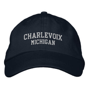 Charlevoix Michigan Embroidered Baseball Hat
