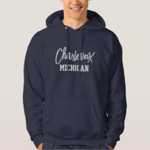 Charlevoix Michigan Printed Hoodie