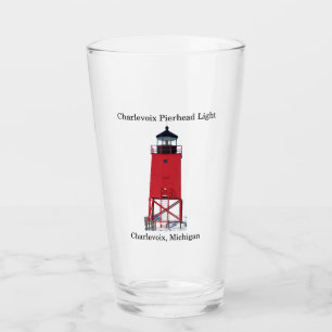 Charlevoix Pierhead Light glass
