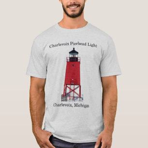 Charlevoix Pierhead Light light shirt