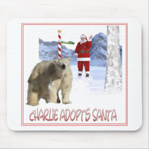 Charlie Adopts Santa Cover Art Mouse Pad