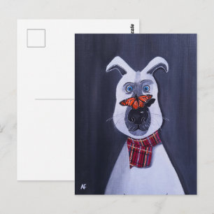 Charlie and the Monarch Painting by Alfred Fox Postcard