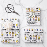 Charlie Brown and Gang Confetti Birthday Wrapping Paper Sheet<br><div class="desc">Add a touch of nostalgia and fun to your birthday gifts with these Peanuts-themed wrapping paper sheets featuring Charlie Brown and the gang. Perfect for fans of all ages,  this cheerful design brings a playful and festive vibe to any celebration. Ideal for wrapping presents that will delight Peanuts enthusiasts.</div>