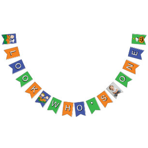 Charlie Brown and Gang Pumpkin First Birthday Bunting