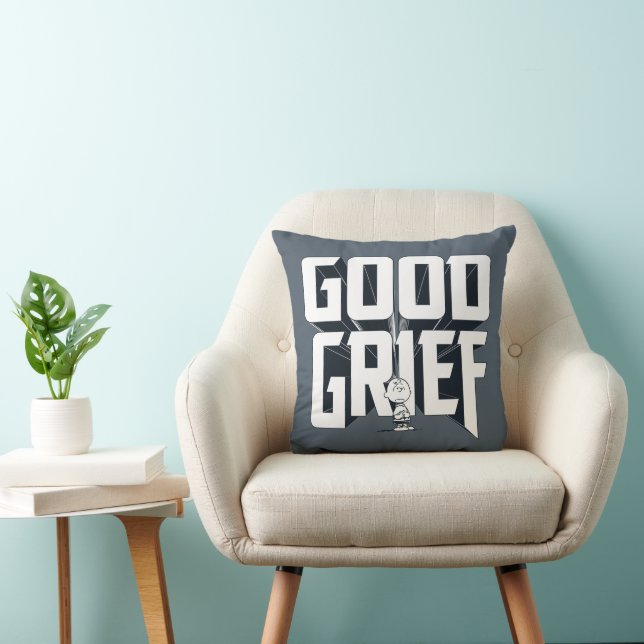 Charlie Brown "Good Grief" Rock Band Tee Graphic Cushion (Chair)