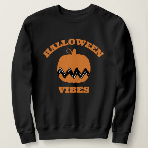 Charlie Brown Orange Pumpkin Halloween Vibes Sweatshirt