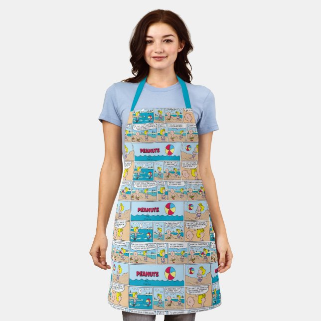 Charlie Brown & Sally At The Beach Apron (Worn)