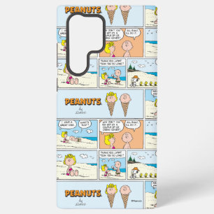 Charlie Brown & Sally Ice Cream At The Beach Samsung Galaxy Case