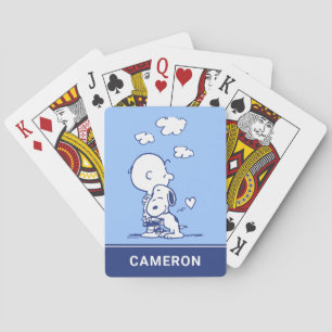Charlie Brown & Snoopy Hug Playing Cards