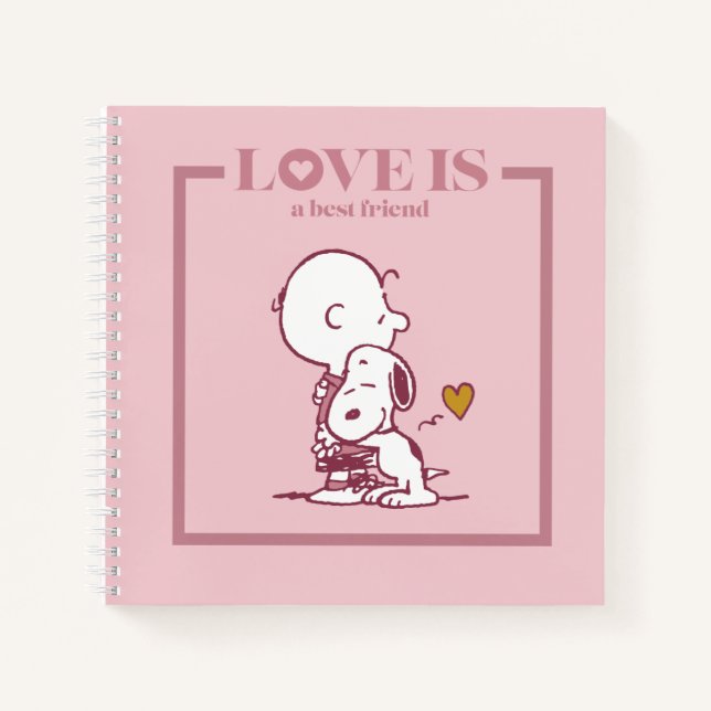 Charlie Brown & Snoopy - Love is a Best Friend Notebook (Front)