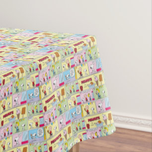 Charlie Brown, Snoopy & Sally   Ice Cream Tablecloth