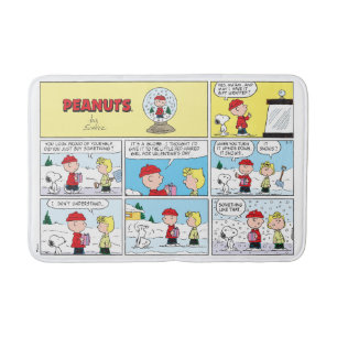 Charlie Brown   Snow Globe Bath Mat