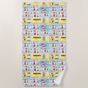 Charlie Brown   Snow Globe Beach Towel