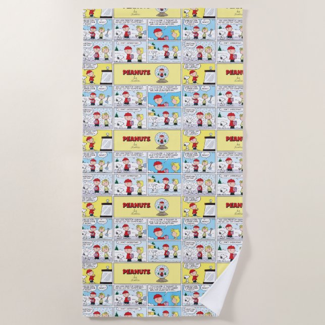 Charlie Brown | Snow Globe Beach Towel (Front)