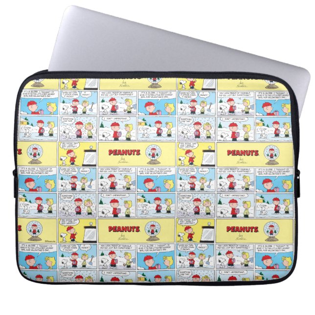 Charlie Brown | Snow Globe Laptop Sleeve (Front)