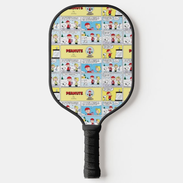 Charlie Brown | Snow Globe Pickleball Paddle (Front)