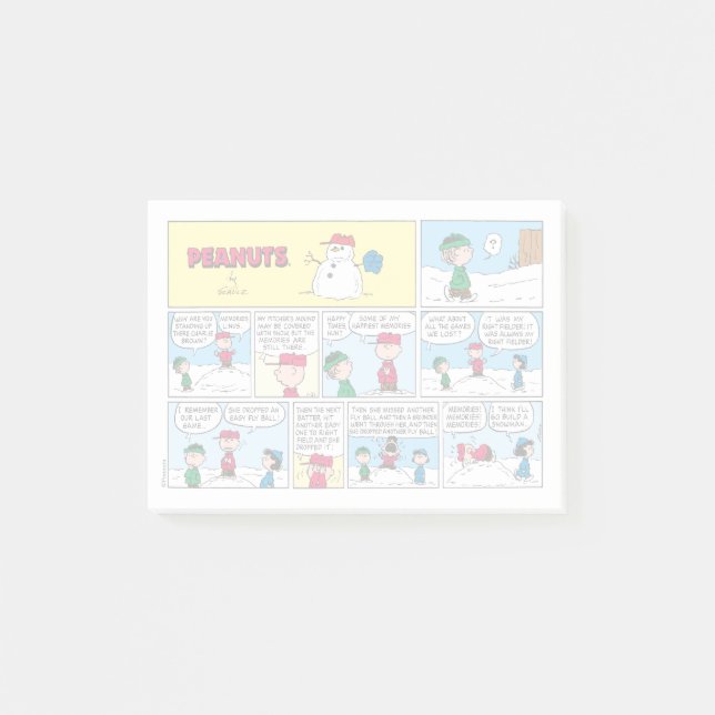Charlie Brown's Baseball Memories Post-it Notes (Front)