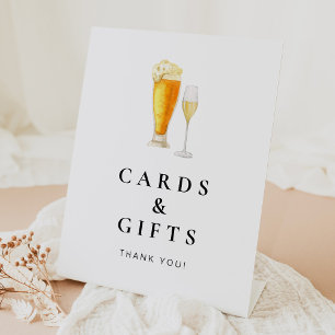 CHARLIE Bubbles & Brews Cards & Gifts Sign