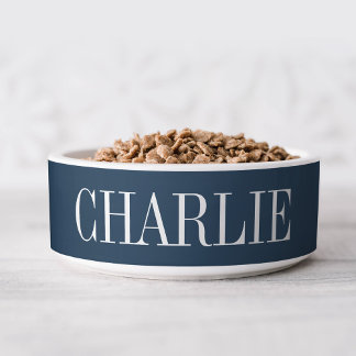 Charlie Classic Name Monogram | Navy Bowl