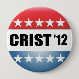 CHARLIE CRIST 10 CM ROUND BADGE