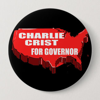 CHARLIE CRIST FOR SENATE 10 CM ROUND BADGE