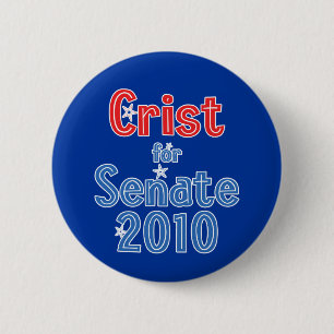 Charlie Crist for Senate 2010 Star Design 6 Cm Round Badge