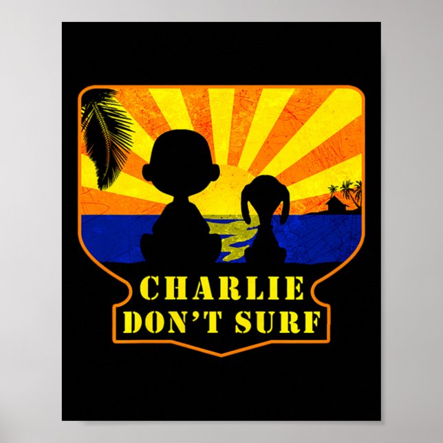 Charlie Don't Surf _ Funny Movie Premium  Poster (Front)