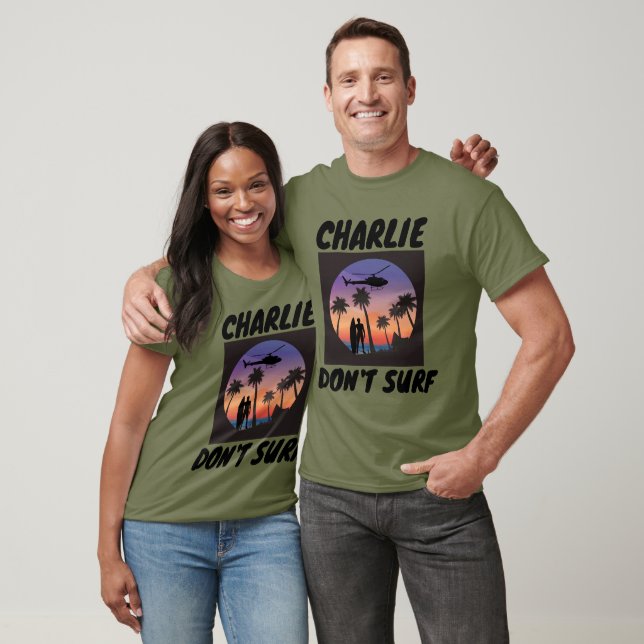 CHARLIE DON'T SURF VIETNAM MILITARY T-SHIRTS (Unisex)