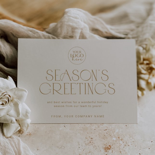 CHARLIE Gold Easy Company Logo Business Christmas Holiday Card (CHARLIE Gold Easy Company Logo Business Christmas Holiday Card)