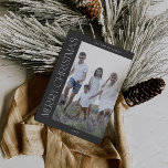 CHARLIE Grey Family Photo Boho Merry Christmas Holiday Card<br><div class="desc">CHARLIE Grey Family Photo Boho Merry Christmas Holiday Card.

Personalise the front of the card a photo,  your family name and the year. Personalise the back with an optional holiday greeting or family news,  and your family name.</div>